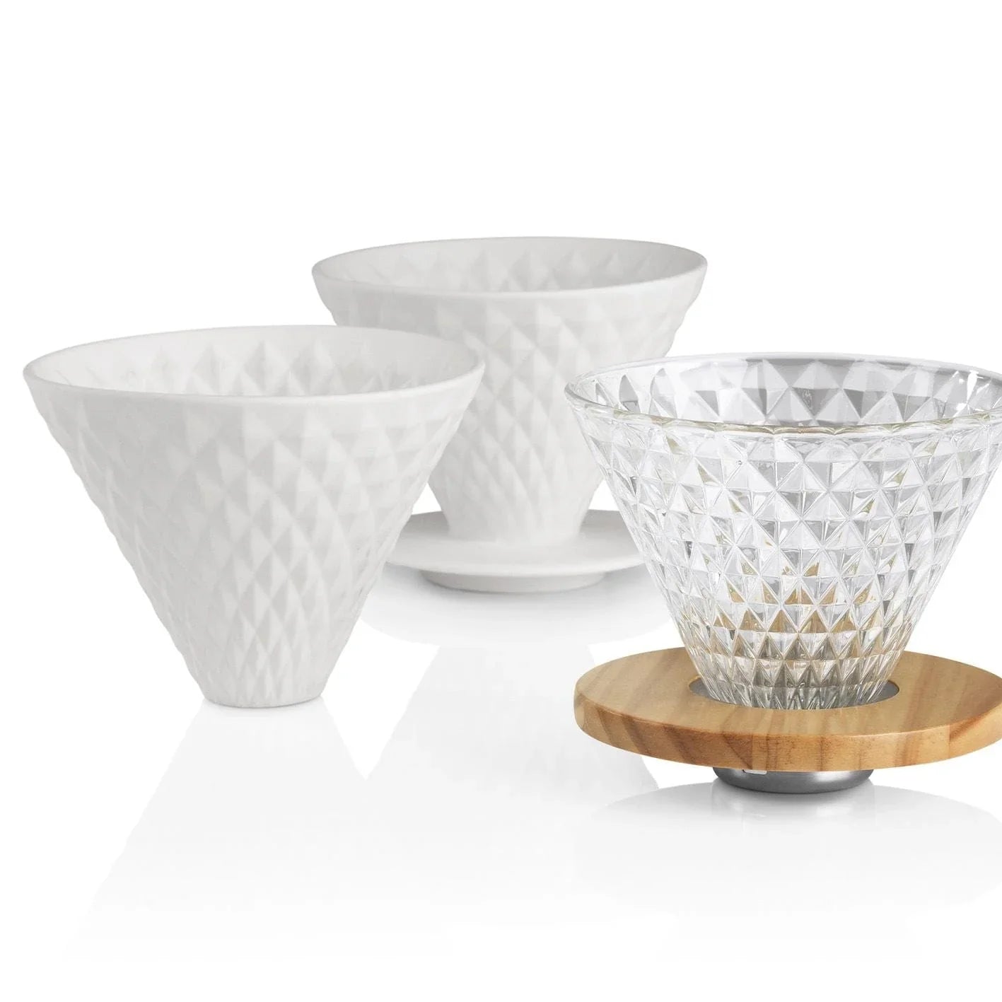 BEEM kaffetraktersett Pour Over tre- og krystallook