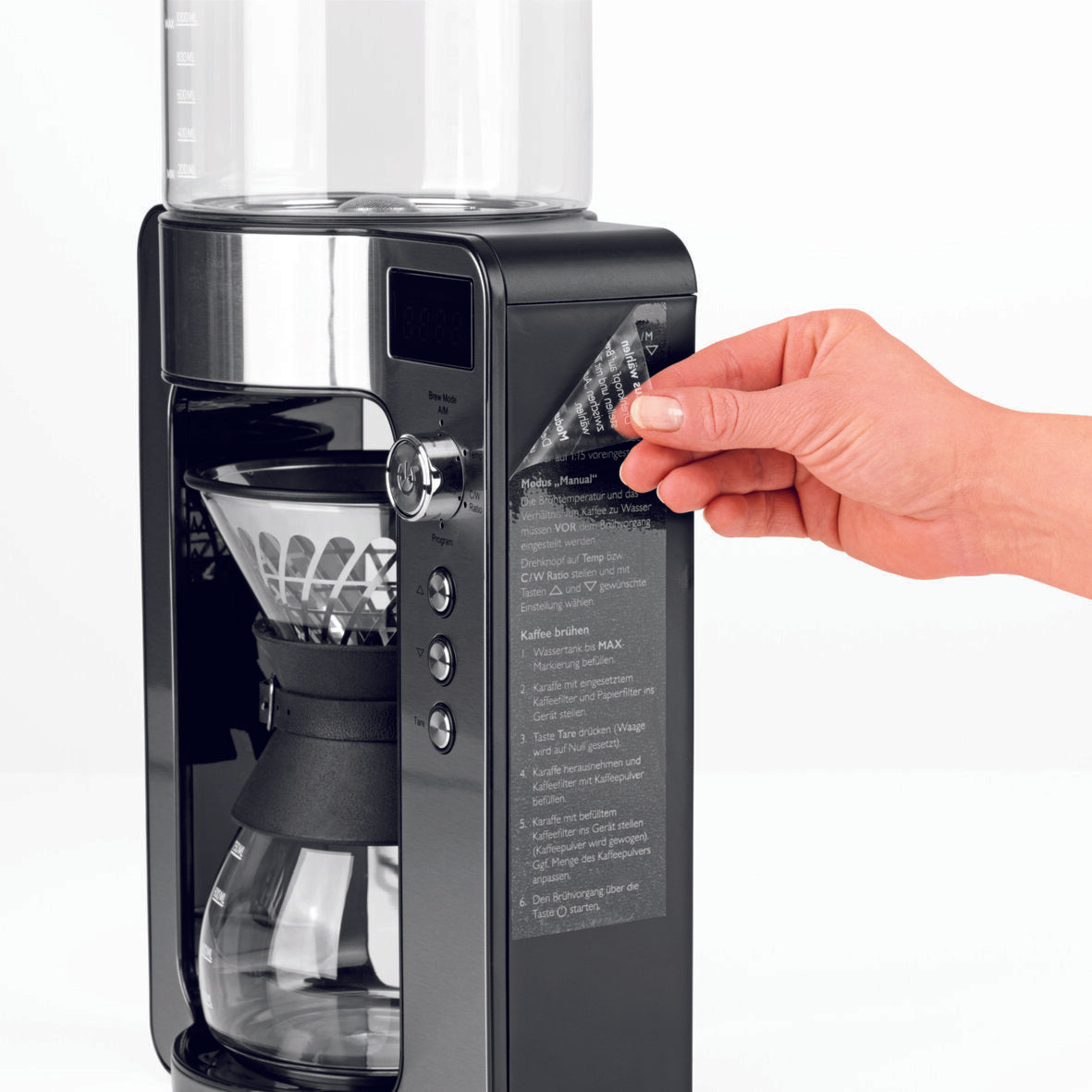 BEEM spesialkaffetrakter med innebygget vekt