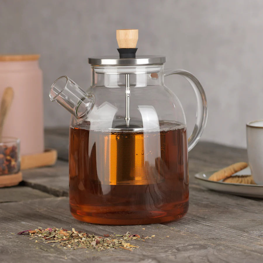BEEM tekanne av glass med tesil 1,5 liter