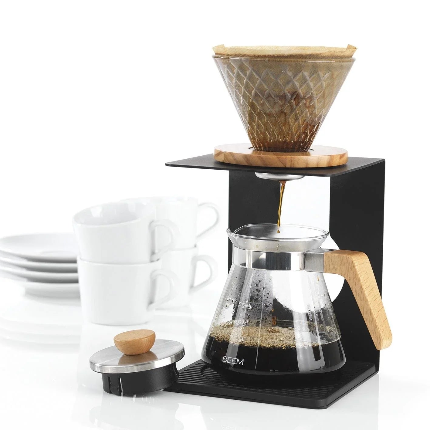 BEEM kaffetraktersett Pour Over tre- og krystallook