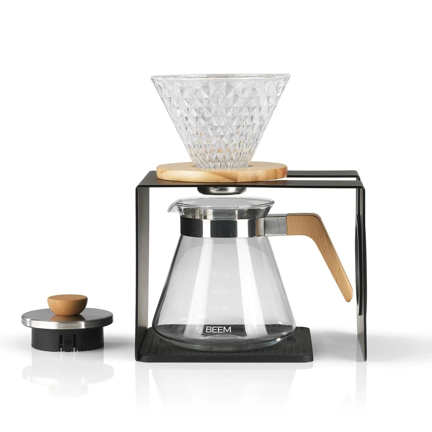 BEEM kaffetraktersett Pour Over tre- og krystallook